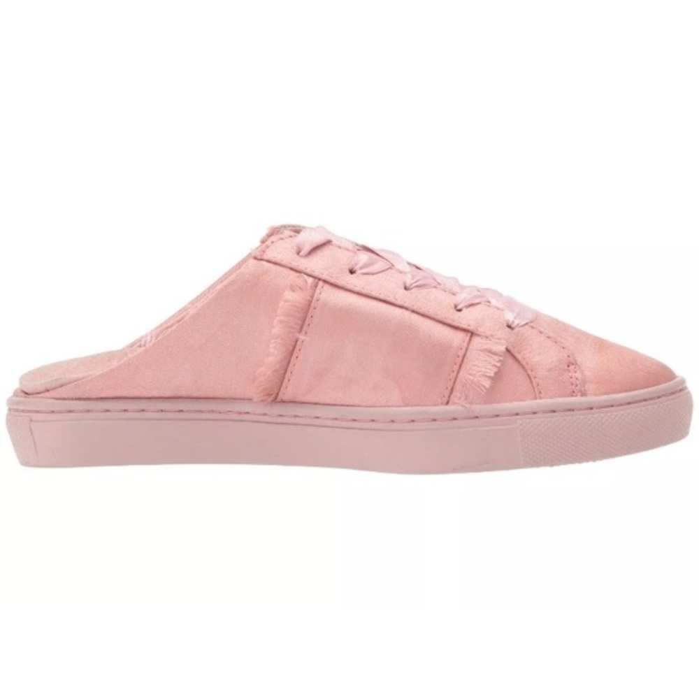 FREE PEOPLE Naples Slip-On Sneaker Pink Satin - Picture 6 of 6